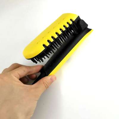 2019 Hot selling new style wireless hair straightener brush vibrating massage USB rechargeable anion hair comb and brush